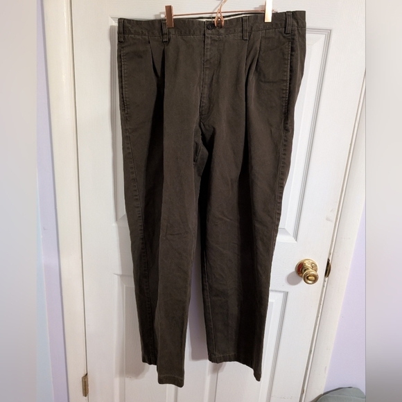Orvis Other - Orvis Mens Pants Brown Ultimate Khakis Pleated Cotton Size 40x29